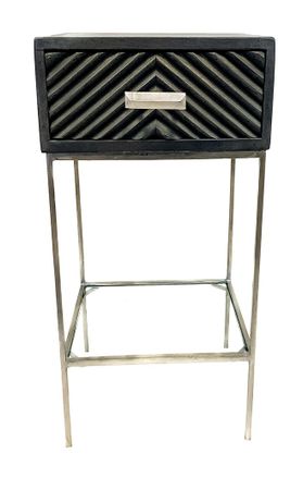Bedside Table Chevron 72 cm (Kontinental)