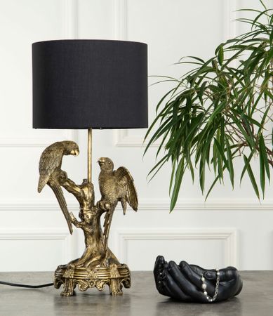 Lampa Fåglar Guld/Brun Poly