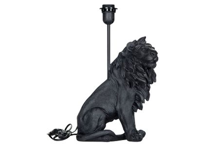 Lampa Lejon Poly svart
