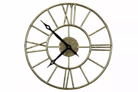 Klocka Metall Bambu Mässing