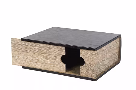 Vinbox Boklåda Läder