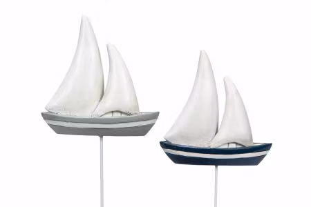 Segelbåt Stick Grå/Blå Mix Poly