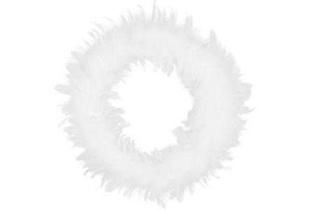 Krans Fjäder Vit
