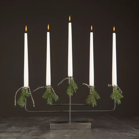 Ljusstake 5arm Svart