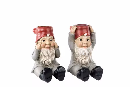 Ljusstake Tomte Kronljus Mix Poly