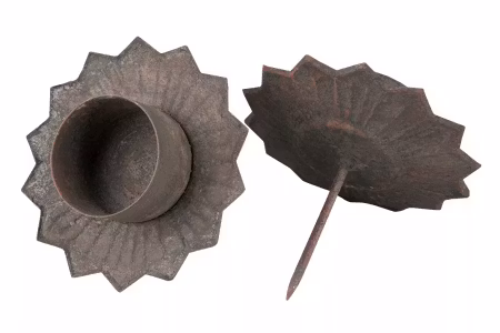 Värmeljushållare Stick Nat Metall