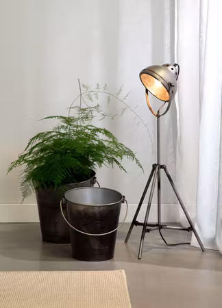 Golvlampa Industri Old Grey
