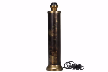 Lampfot Pelare Antik Mässing/ Brun