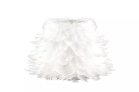 Lampskärm Fjäder Vit