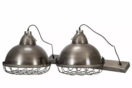 Taklampa Industri Duo Old Grey