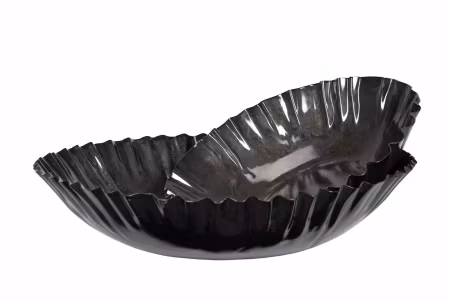 Skål Plisse Grey Onyx