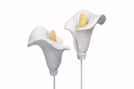 Blomma Stick Kalla Vit Poly