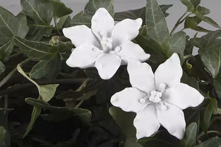 Blomma Stick Lilja Vit Poly