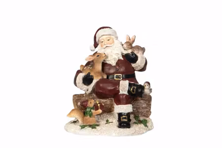 Tomte med Djur Poly