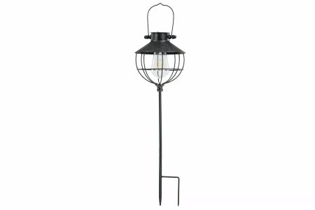 Lampa/Solcell Pinne Svart Ant