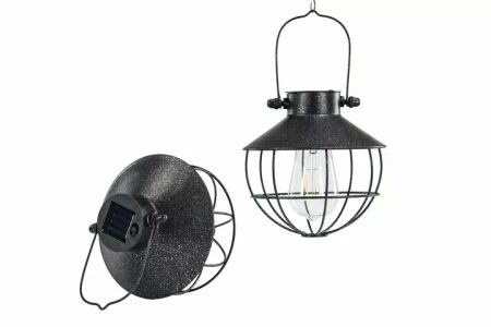 Lampa/Solcell Häng Svart Ant