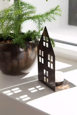 Ljushållare Hus Antik Brun