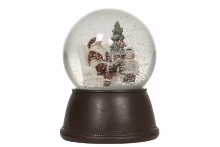 Snöglob Tomte/Barn Röd Poly