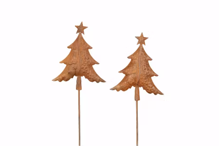 Julgran Stick Metall Rost
