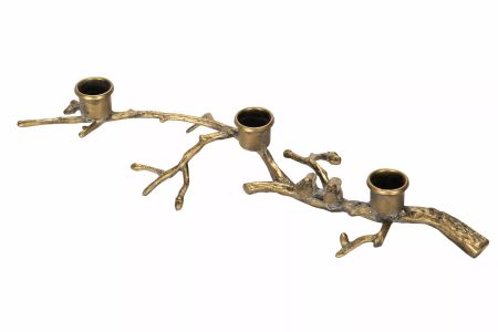 Ljusstake Fågelkvist Mässing