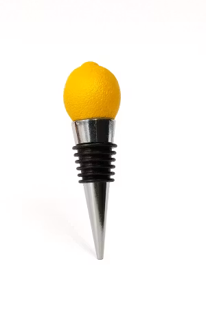 Lemon wine stopper