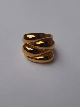 Bolleta R stainless 18K size 7
