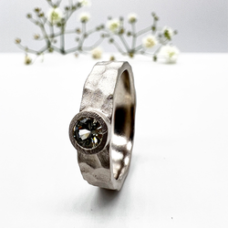 Misty Forest "Valley" Ring - 18K Vitguld med Rhodium