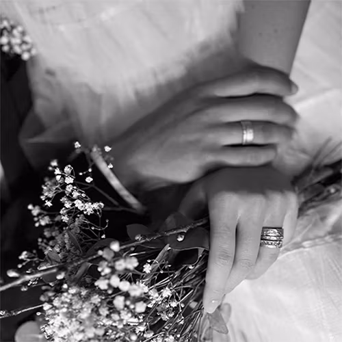 Misty Forest "Wave" Ring - 18K Vitguld med Rhodium