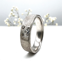 Misty Forest "Print" Ring - Silver