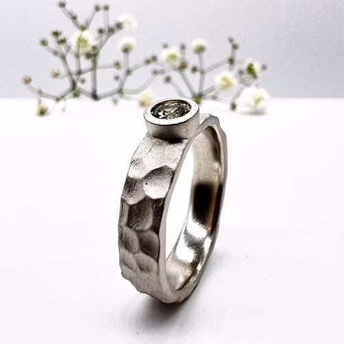 Misty Forest "Valley" Ring  - Silver
