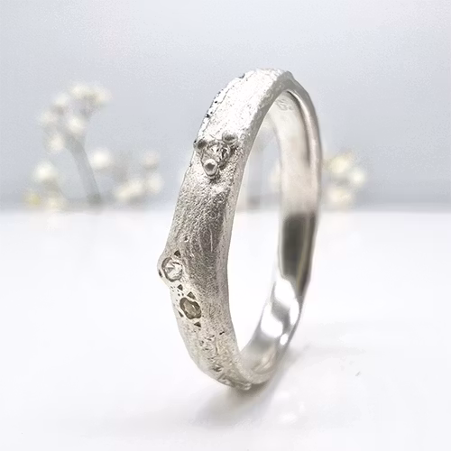 Misty Forest "Wave" Ring - Silver