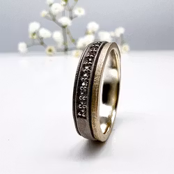 Misty Forest "Lake" Ring - Silver