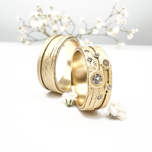Misty Forest "Lightning" Ring - 14K Gold Plated