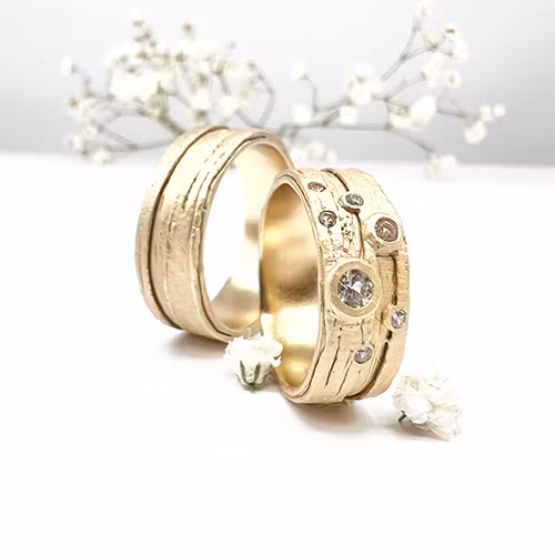 Misty Forest "Lightning" Ring - Förgyllt med 18K Guld