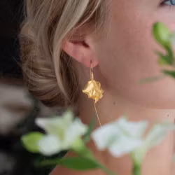 Earrings Precious Leaves - Gold