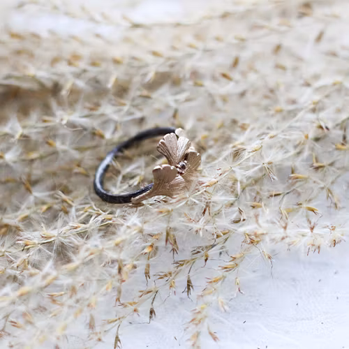 Ring Maya Ginkgo - Brons/Guld