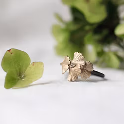 Ring Maya Ginkgo - Brons/Guld