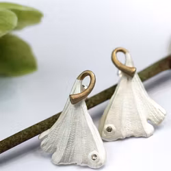 Earrings Shibuya Ginkgo - Silver