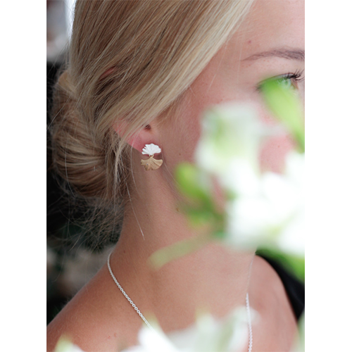 Earrings Ginkgo Zendai - Silver