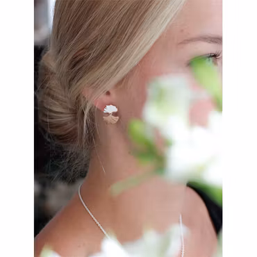 Örhängen Ginkgo Zendai - Silver