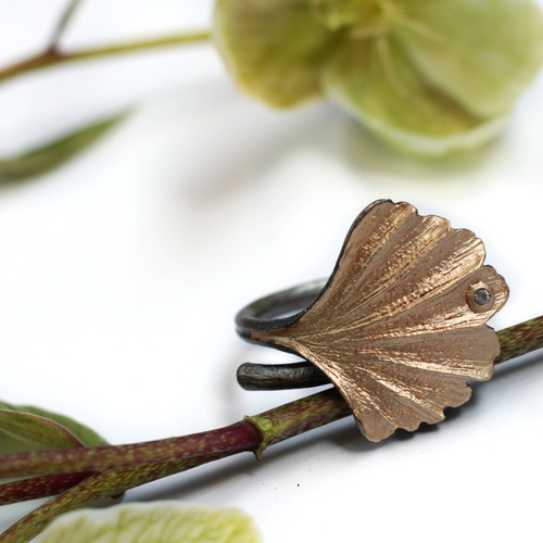 Ring Nagoya Ginkgo - Bronze/Gold