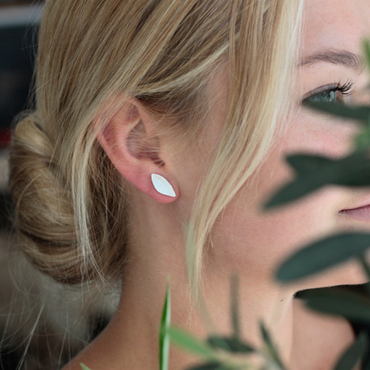 Olive Leaf Earrings, örhängen silver