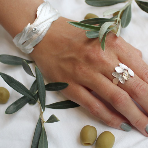 Armband Naxos Olive - Silver