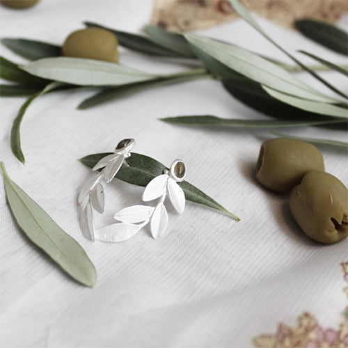 Örhängen Wild Olive - Silver