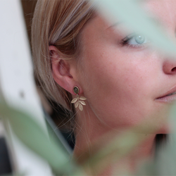Örhängen Olive Twig - Brons/Guld