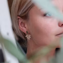 Earrings Olive Twig - Bronze/Gold