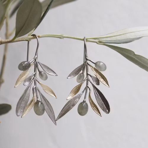 Earrings Kalymnos Olive - Bronze/Gold