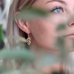 Earrings Milos Olive - Bronze/Gold