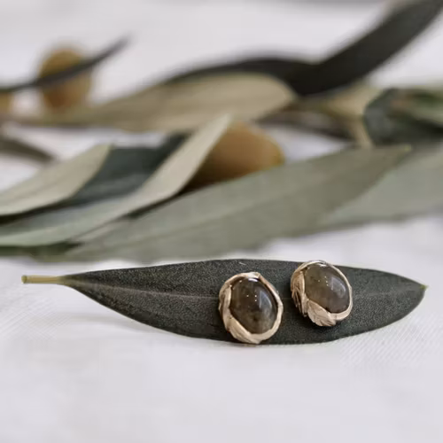Örhängen Mykonos Olive - Brons/Guld