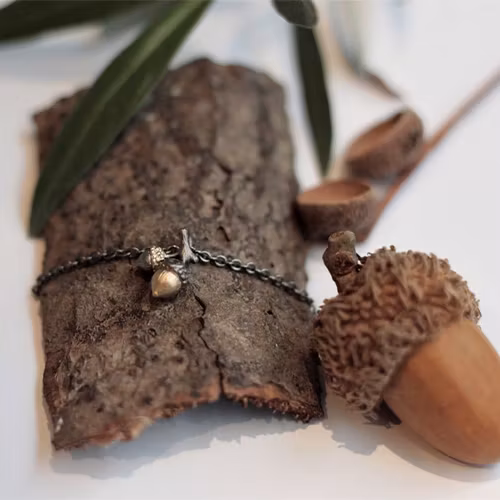 Armband Tiny Acorn - Brons/Guld